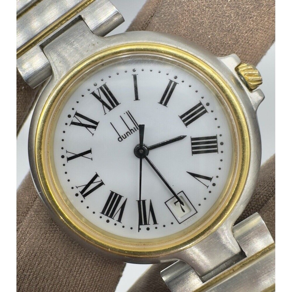 Dunhill Millennium 32mm Men's / Women's Two Tone White Dial Quartz Watch